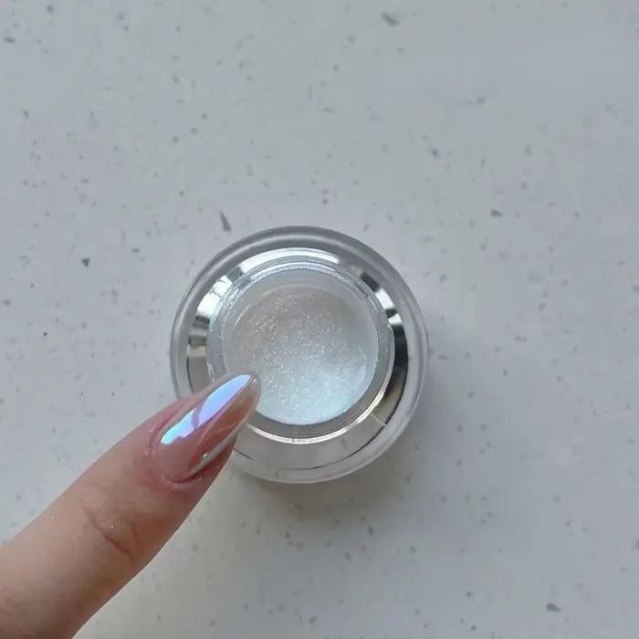 Lune clair de lune perle miroir magique poudre Aurora ongles poudre paillettes poussière Chrome bric