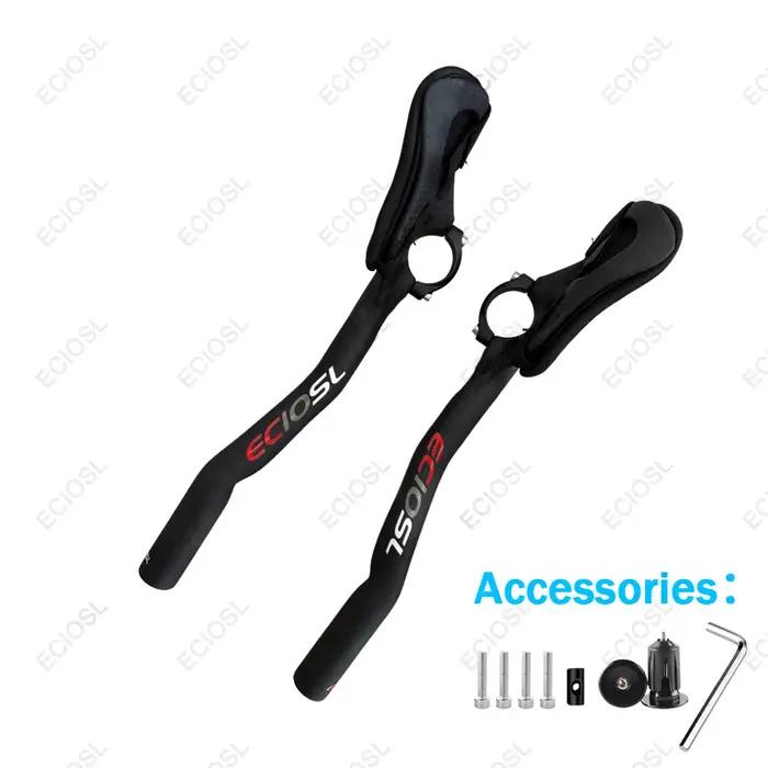 Guidon de repos en fibre de carbone 3K pour vélo de route triathlon contre-la-montre style TT position de conduite parfaite endurance aérodynamique