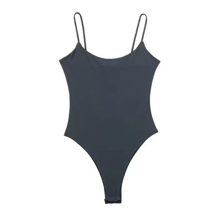 MUJER blanc noir corps femme sans manches serré Body Lingerie Sexy femme Body moulante dos nu Body f