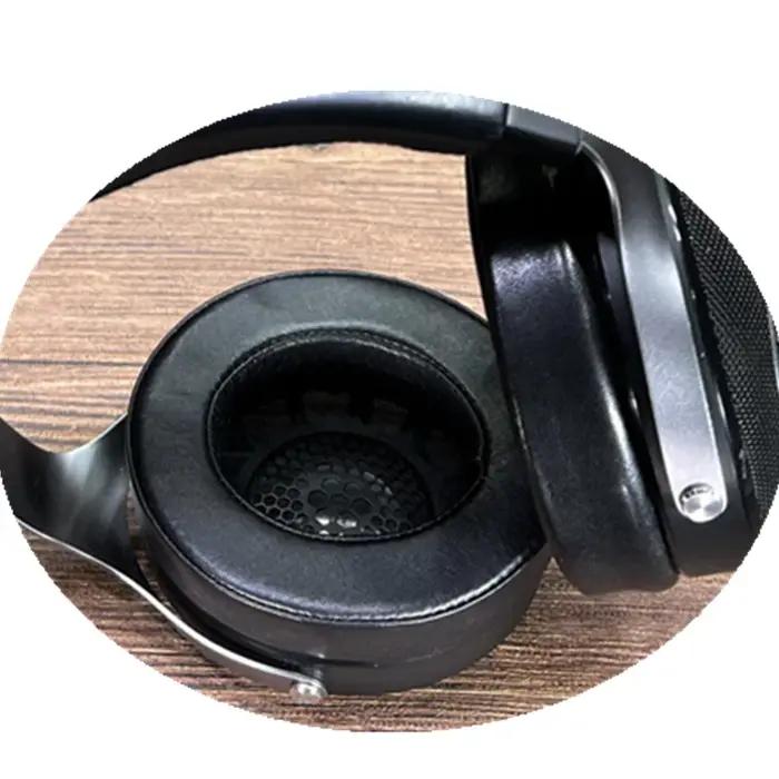 Oreillettes perforées en cuir de mouton pour écouteurs, remplacement en peau d'agneau, Focal CLEAR M