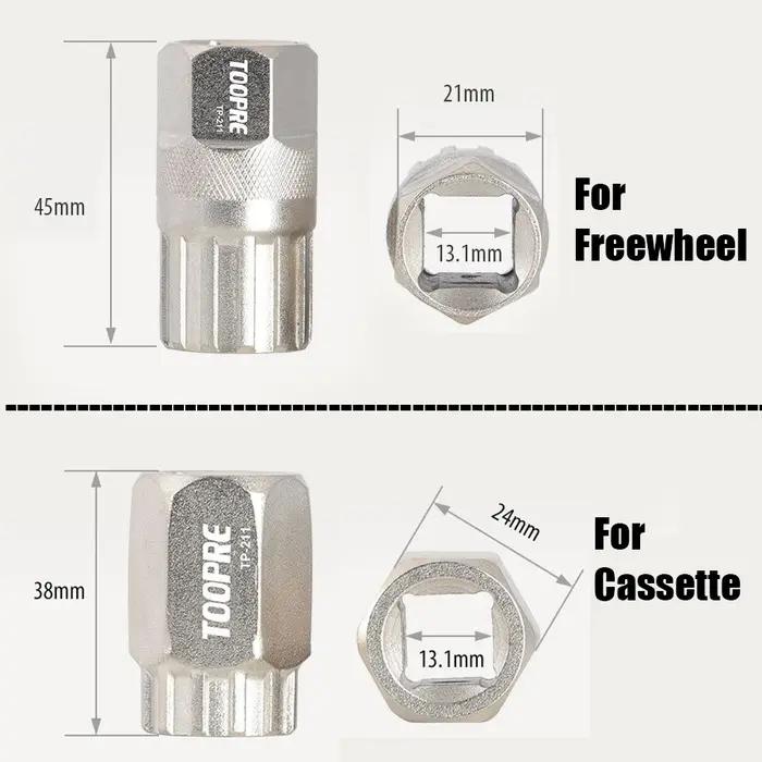 TOOPRE – dissolvant de roue libre de vélo, outil de retrait de Cassette de volant d'inertie, dissolv