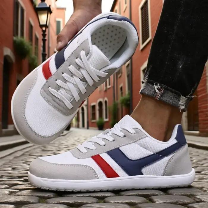 Nouvelle mode chaussures pour hommes à bout large unisexe course en plein air zéro goutte baskets dé