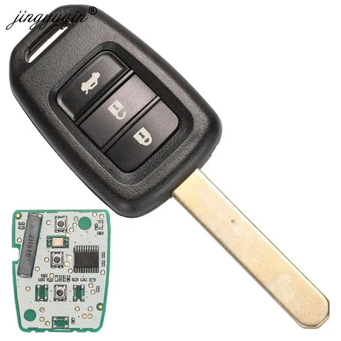 Jingyuqin 2/3/4 BTN clé de voiture Fob PCF7961 puce télécommande porte-clés pour Honda 2013-2015 CRV