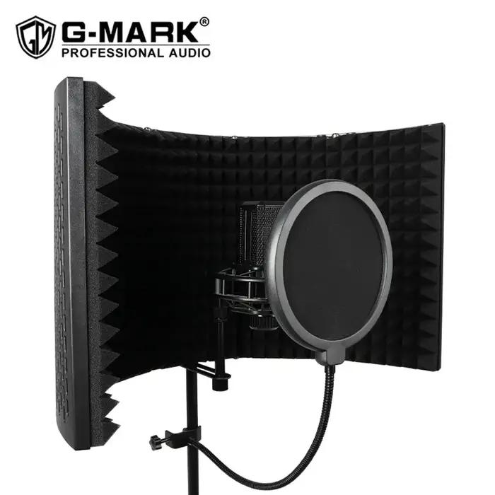 G-MARK 5 bouclier d'isolation de microphone statique de studio professionnel de livre de réflexion d