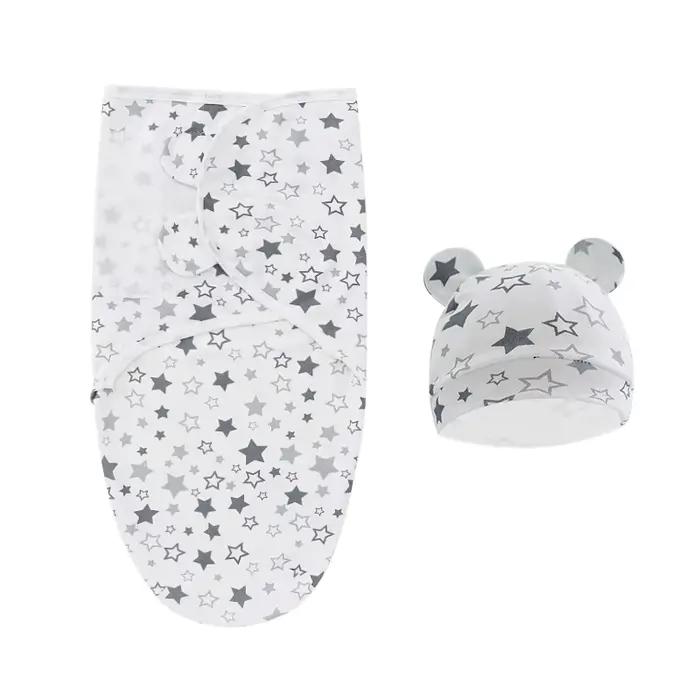 Sac de couchage en mousseline pour nouveau-né, ensemble de chapeaux/sac de nuit uniquement, couvertu