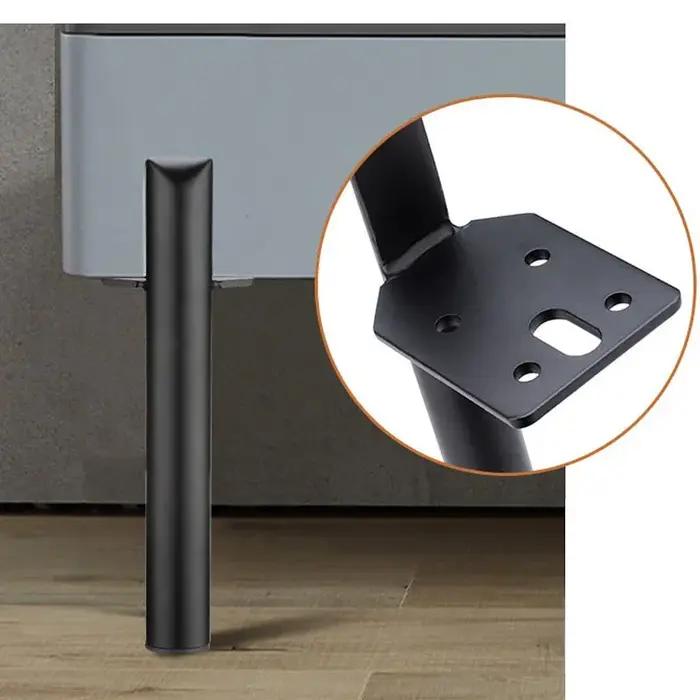 Pieds de Meubles Montés, en Métal, pour Table Basse, Canapé, Côté Armoire, 4 Pièces
