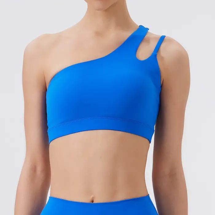 Femmes soutien-gorge de sport Push Up Fitness soutiens-gorge une épaule antichoc Yoga soutien-gorge