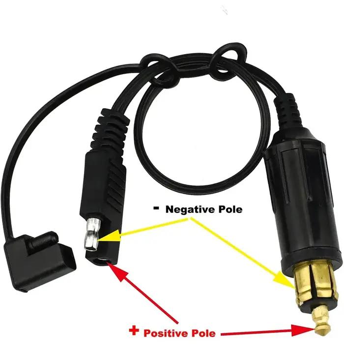 Connecteur DIN Hella vers SAE, 30cm, pour BMW Victory, Triumph DucSaulm, Moto SAE, Polarity Paupière