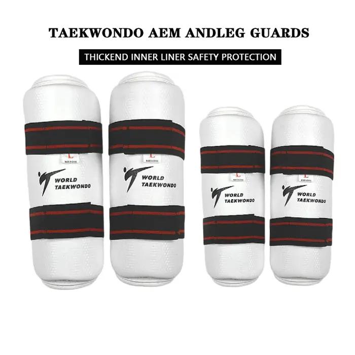 Protections pour les bras et les jambes WT Taekwondo, équipement de combat pour arts martiaux et kar