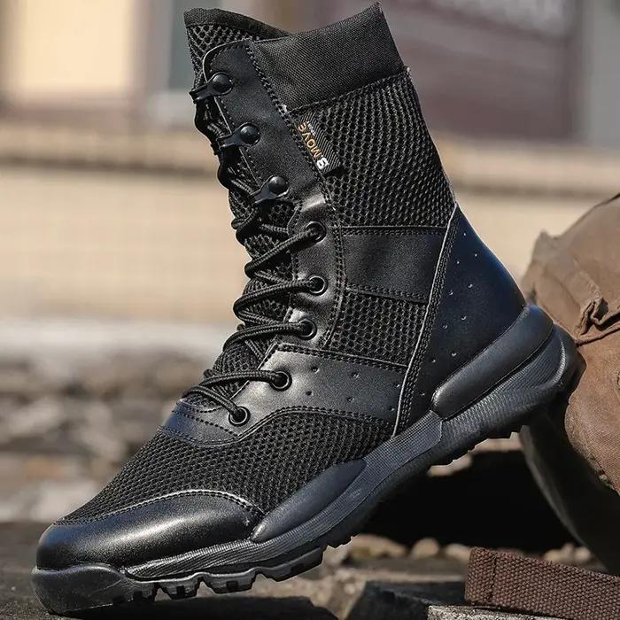 Bottes de randonnée dans le désert respirantes pour hommes, chaussures montantes, escalade en plein
