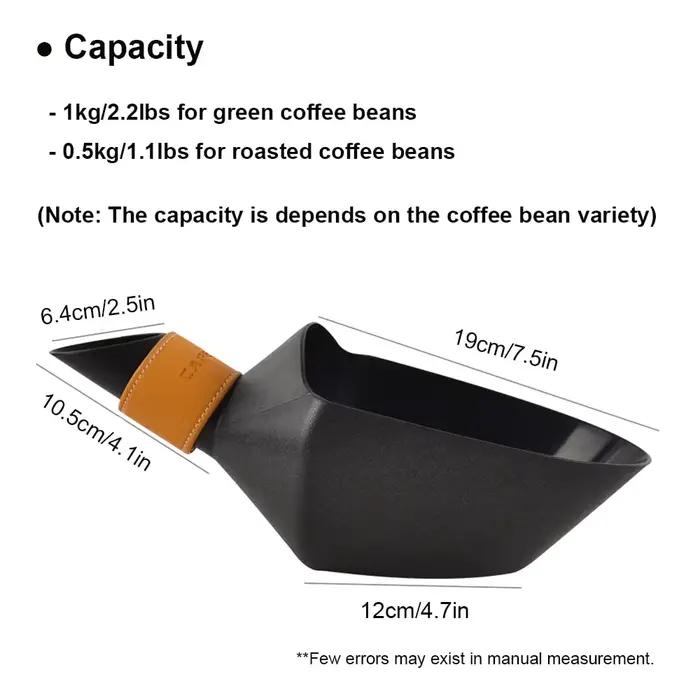 CAFEMASY – pelle à grains de café ABS, grande capacité, Durable, pour grains de café, farine, glaçon