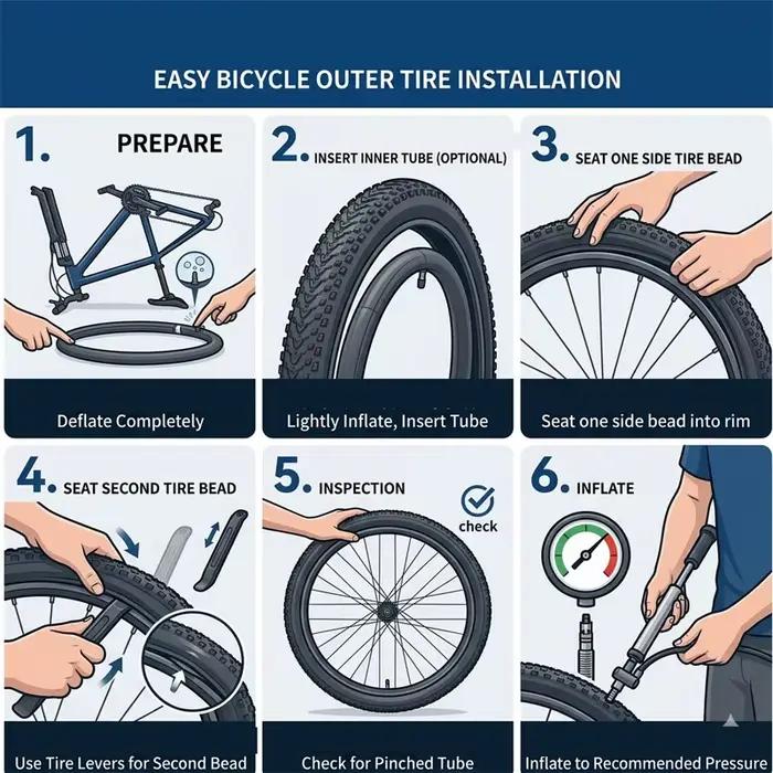 Ensembles de pneus et chambres à air pour vélo BMX vélo pliant vélo électrique pneus 20 16 18 pouces pneus extérieurs chambres à air valves AV 32 mm performances confort sécurité