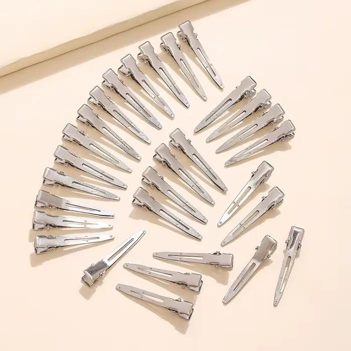 Pince à cheveux métallique argentée pour femmes, 30 pièces, pour usage quotidien, épingle à cheveux