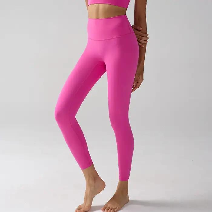 Taille haute sensation nue Leggings femmes Fitness course Yoga Leggings pantalon énergie gymnase ser