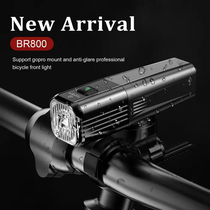 TOWILD – phare de vélo 800 lumens, torche anti-éblouissement, charge USB, équipement de cyclisme, BR