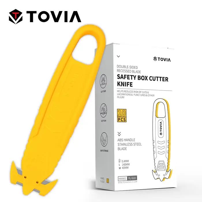T TOVIA – ouvre-boîte de sécurité, couteau utilitaire de sécurité pour boîte de découpe, paquet de c