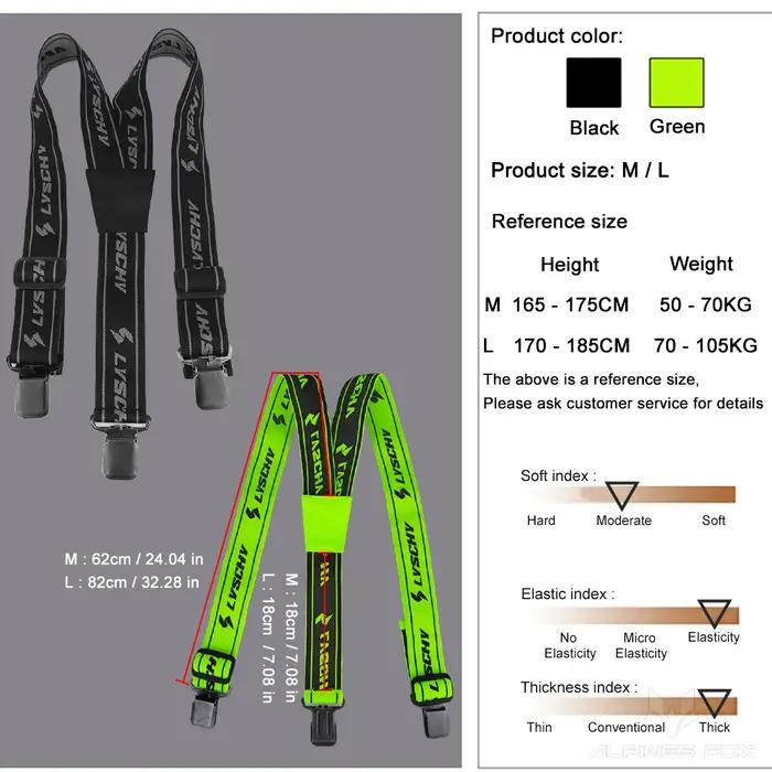 Bretelles de pantalon robustes, flambant neuves, réglables, dos en Y, pantalons de course de moto, p