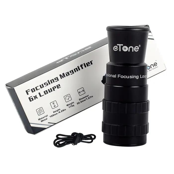 eTone 6x loupe verre dépoli loupe Focus écran viseur loupe pour 4x5 5x7 8X 10Grand format appareil p