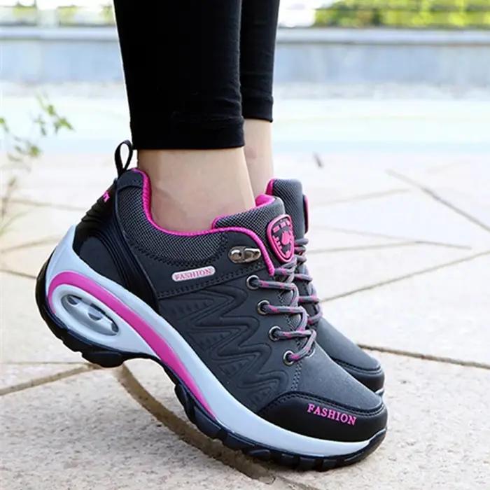 Femmes chaussures de sport plate-forme baskets mode randonnée en plein air chaussures décontractées