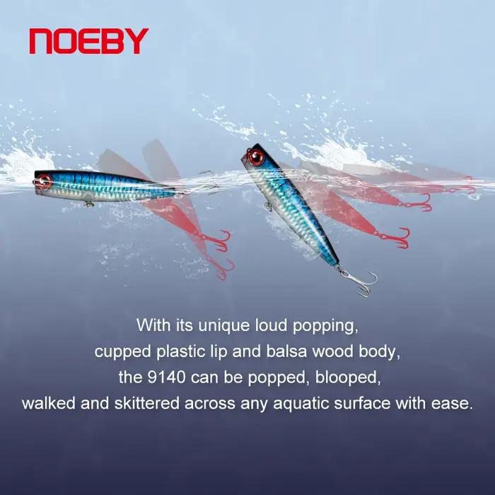 Noeby 105mm 24g Topwater Popper leurres de pêche Wobblers longue coulée appâts durs artificiels eau