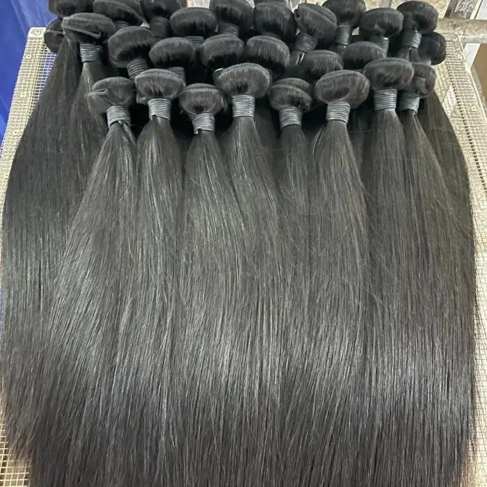 Tissage en lot péruvien 100% naturel-UNice Hair, cheveux lisses, 8 à 30 pouces, lot de 1/3/4, vente