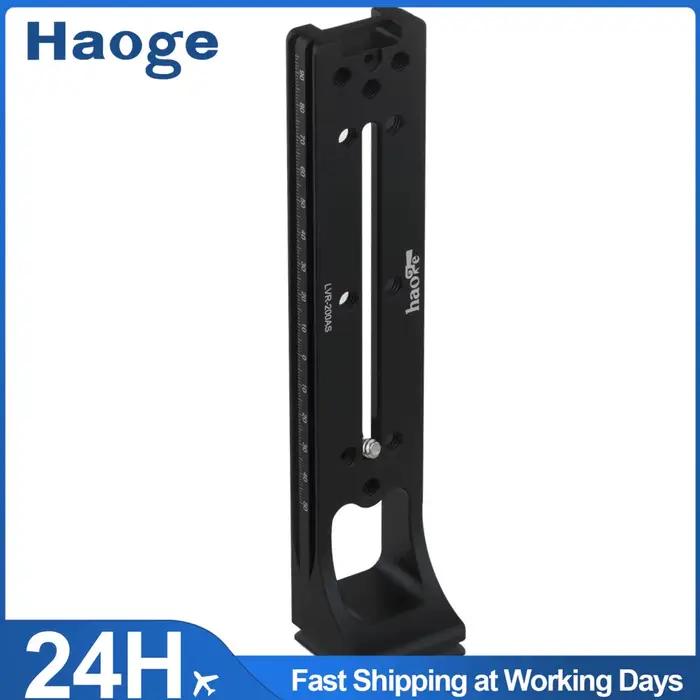 Haoge-Queue d'aronde pour touristes, 200mm, glissière nodale, rail vertical avec 90 queues d'aronde