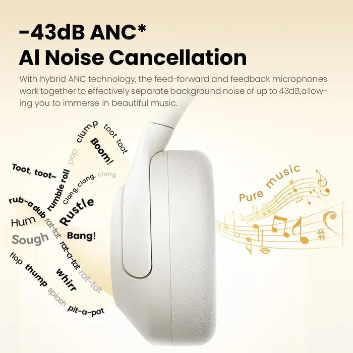 HAYLOU Écouteurs sans fil S30 Bluetooth 5.4 avec micro, suppression du bruit, ensembles de sauna, au