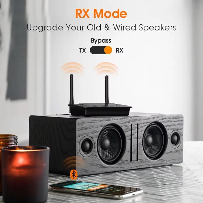 Transmetteur récepteur Bluetooth sans fil 1ata i B03, aptX LL HD Audio optique 3.5mm 2RCA 3 en 1, ad