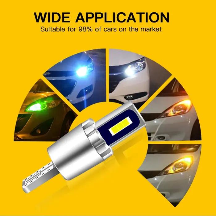2 ampoules de stationnement LED W5W T10 pour Mini Cooper R50 R53 F55 F56 R56 F54 R55 F57 R52 R57 R60