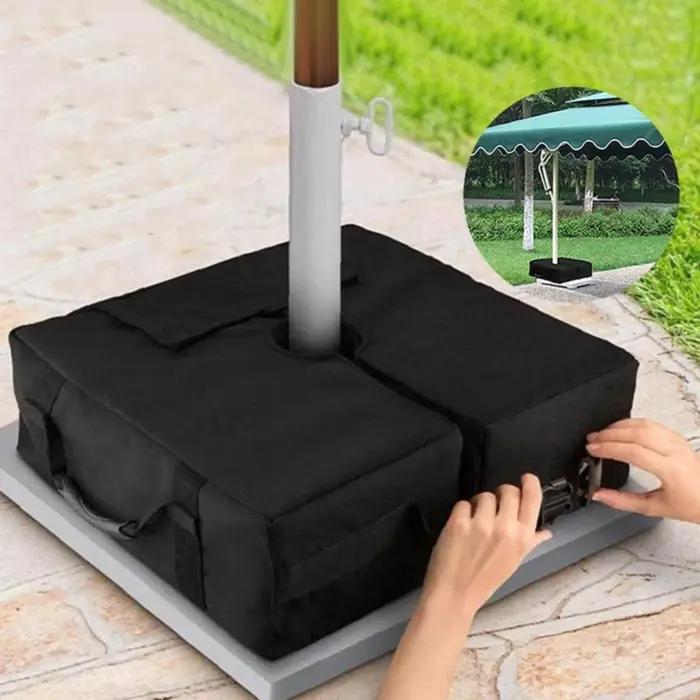 Base de parasol amovible avec poignées, sac de sable RapWeight, Wind-Verde Sun Umbrella, support de