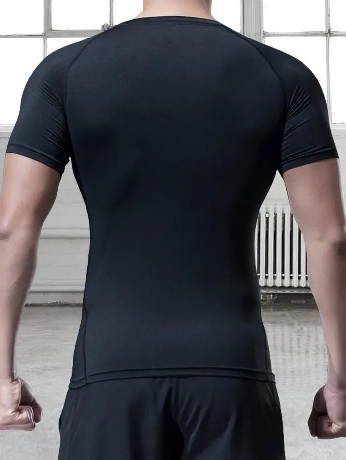 T-shirt d'entraînement de gymnastique pour hommes, plein air, Jogging, vêtements de sport de course,