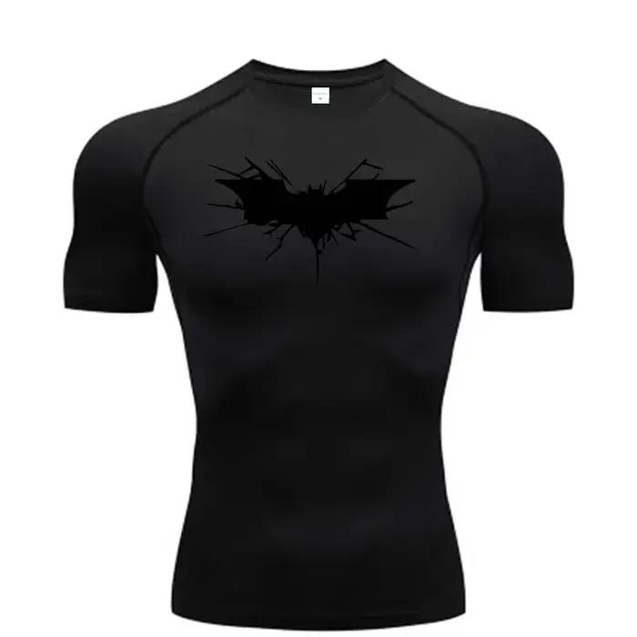 T-shirt de compression pour homme, vêtement de fitness, de musculation, à séchage rapide, RL00101