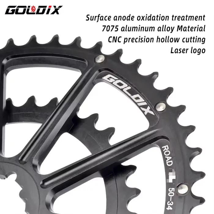 GOLDIX – Double plateau à 22/20 vitesses, 50-34T 52-36T 53-39T, roue à montage Direct pour manivelle