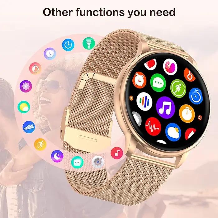 MEVADEN-Montre intelligente d'appel Bluetooth pour hommes et femmes, montres à cadran personnalisé,