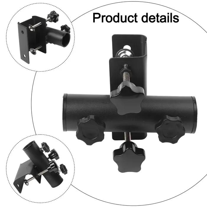 Support de parasol pour balcon, pince de fixation adaptée aux clôtures de jardin de 23 mm à 38 mm, s
