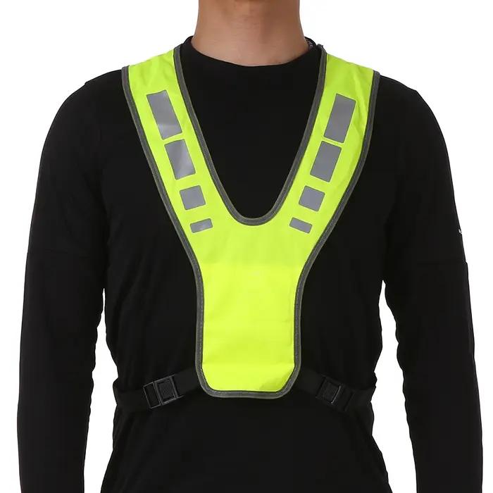 Gilet de sécurité haute visibilité Sports de plein air Cycle de course Gilet réfléchissant avec gile