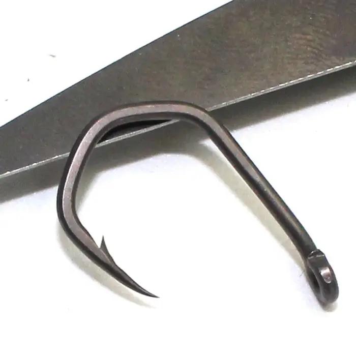 Hameçons de pêche à la carpe, 20 pièces, crochets à griffes, revêtement en PTFE, hameçons à yeux en