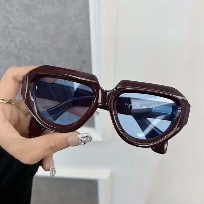 Lunettes de soleil carrées Vintage décontractées pour femmes et hommes, marque classique rétro ronde