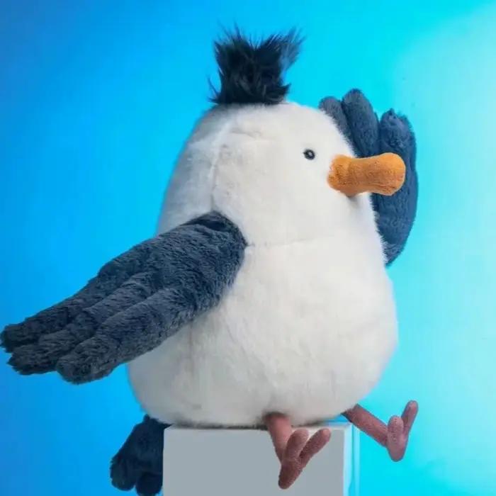 Drôle mignon Chipper mouette doux en peluche Animal en peluche jouet plage étoile cadeau d'anniversa