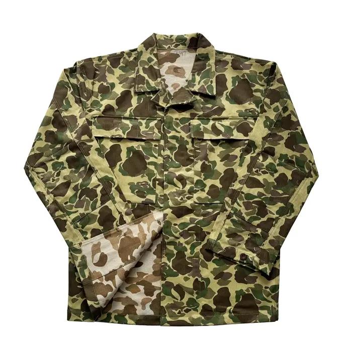 Uniforme de Soldat Américain WW2, Manteau de Camouflage Double Face, Veste de Soldat HBT Vintage, po