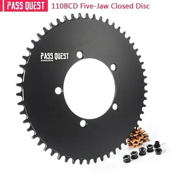 Pass Quest-Pédalier rond et narpour vélo de route, plateau large étroit, 42T-58T, 110, 5 BCD, 110BCD