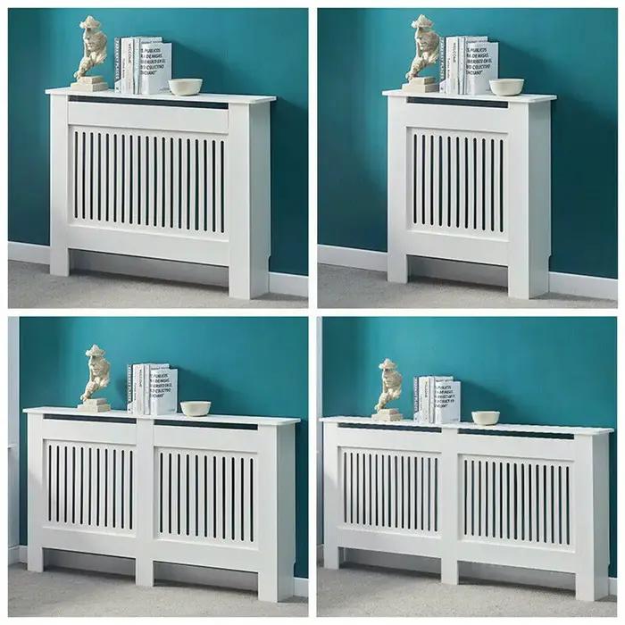 Couverture de calandre blanche pour armoire murale en bois, style moderne, tailles S/M/L/XL