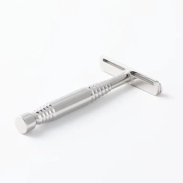 YAQI Romulus – rasoir de sécurité pour hommes, lame AC en acier inoxydable 316, poli, à un seul bord