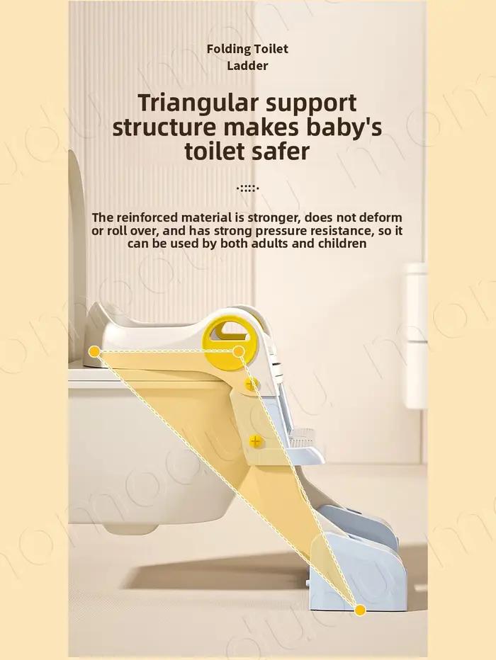 Siège de toilette portable 2-en-1 pliable pour enfants, siège d'apprentissage de la propreté avec ma