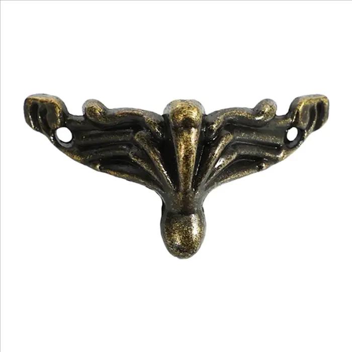 ABUP-60 pièces boîte à bijoux Antique pieds jambe boîtier en bois protecteur d'angle pieds de meuble