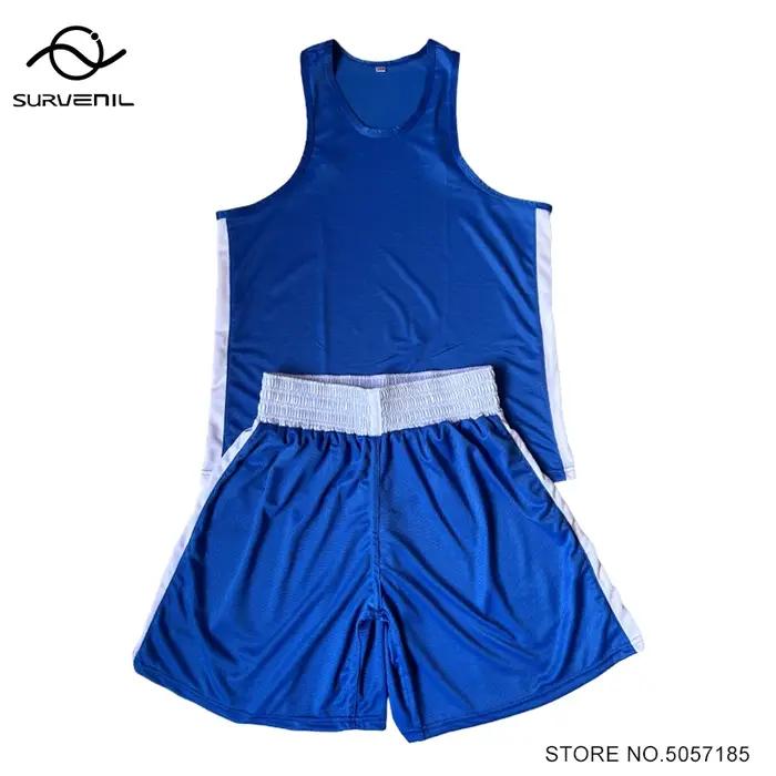 Short de boxe Muay Thai respirant pour hommes, femmes et enfants - Vêtements d'arts martiaux Sanda Wushu