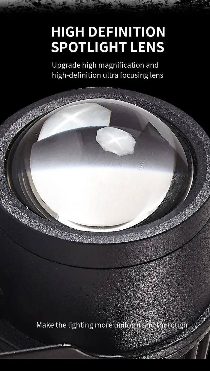 Projecteur led pour moto, véhicule électrique, lentille de pavage, faisceau haut et bas, lampe front