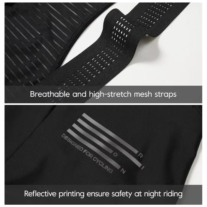 RION-Cuissard à bretelles de cyclisme pour homme, vêtements VTT, collants de vélo de descente, route
