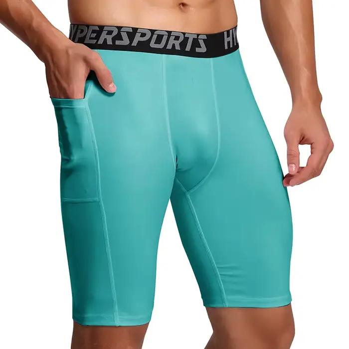 Leggings de sport courts à séchage rapide pour hommes, collants de compression pour hommes, shorts d