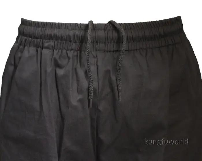 Pantalon arts martiaux Chenjiagou coton noir - Tai Chi Kung Fu Wushu Wing Chun méditation